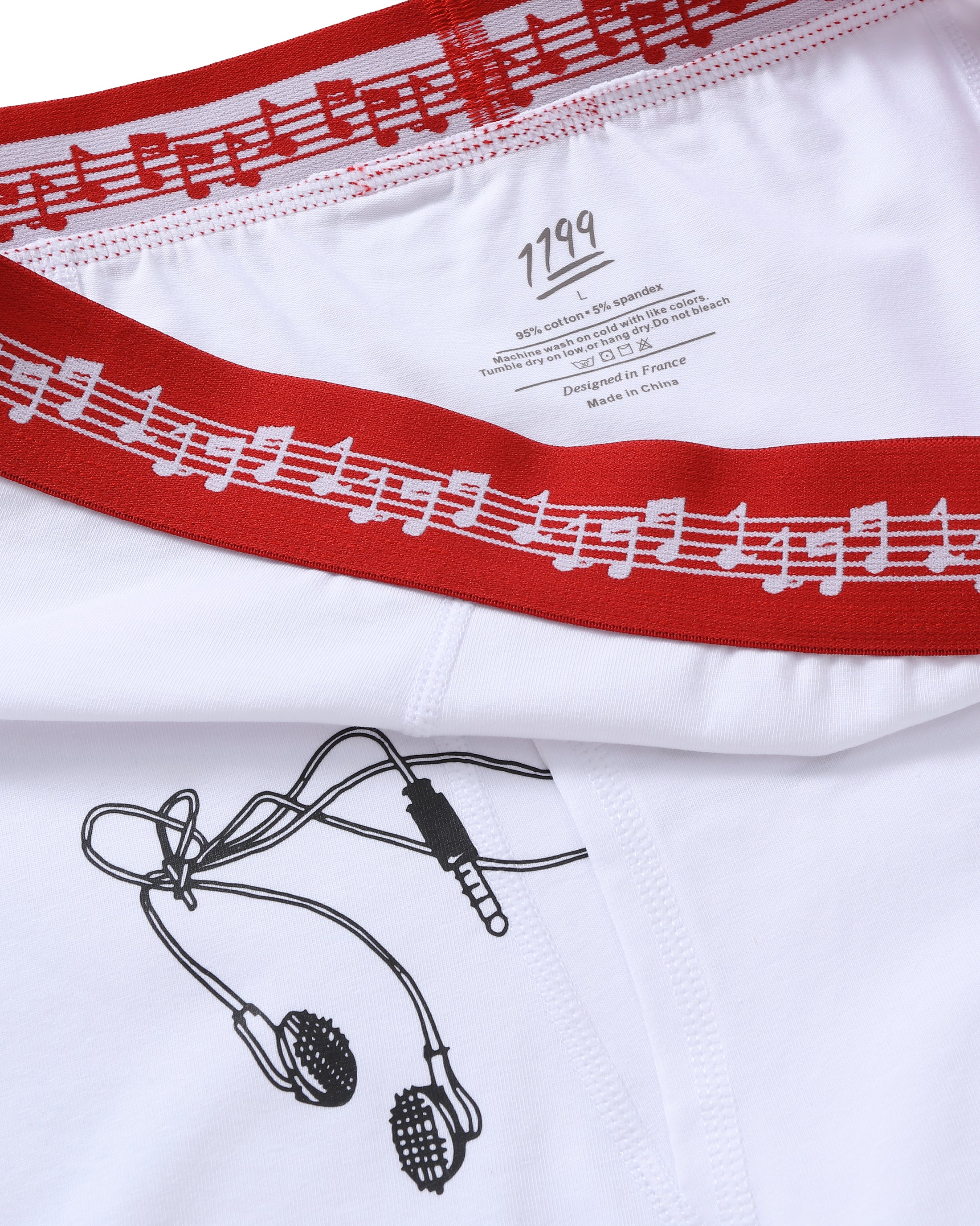 Triple Black, Red/White and Checkered EarBoxers (PACK OF 3)