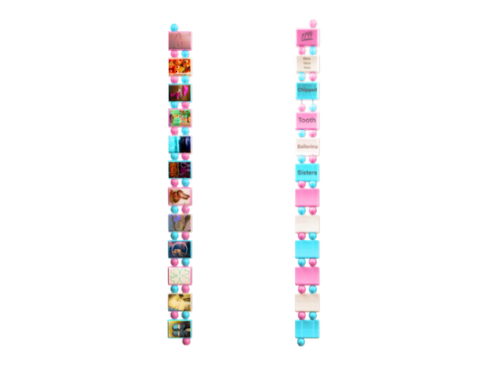 Blue & Pink Bracelet