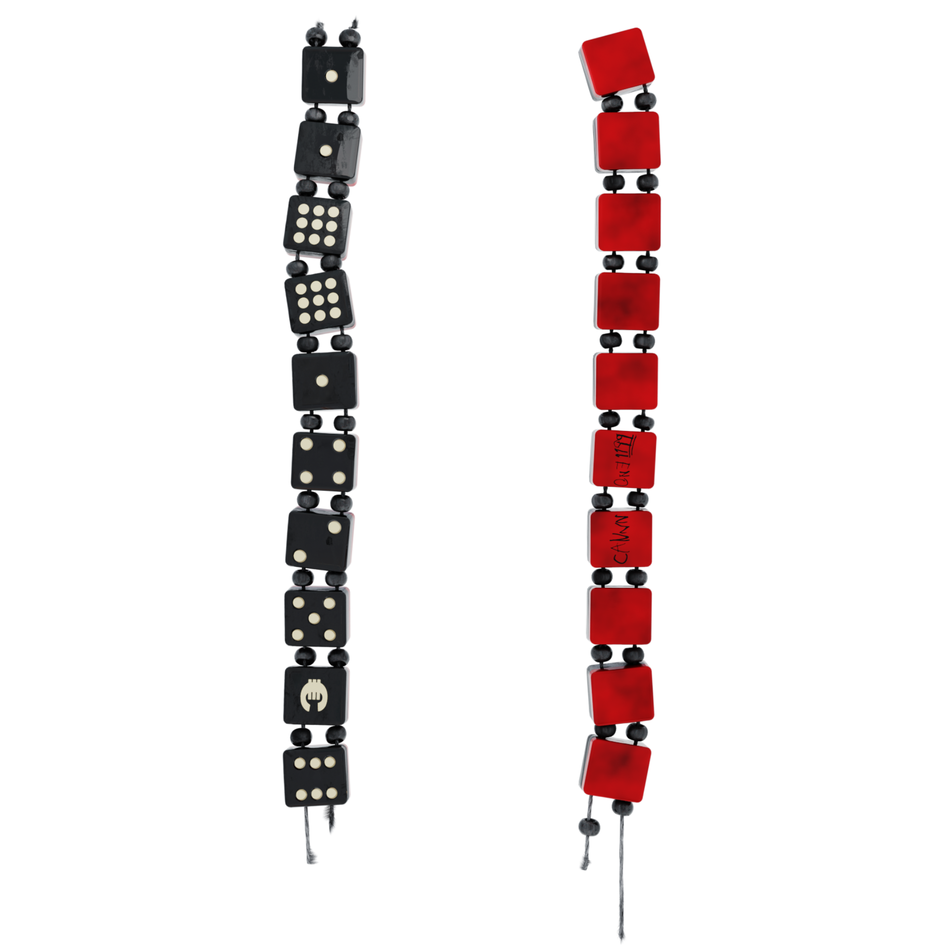 Dice Bracelet - Red & Black