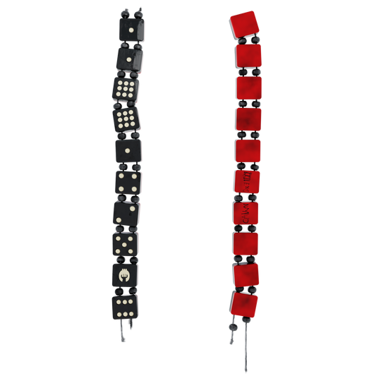 Dice Bracelet - Red & Black