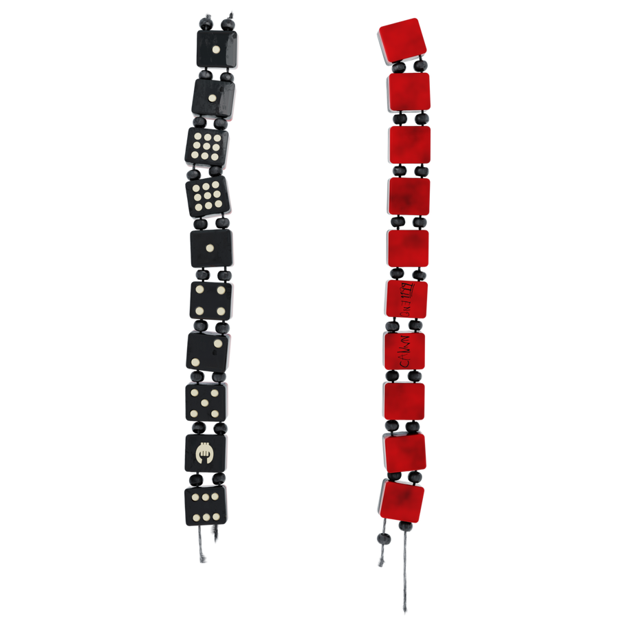 Dice Bracelet - Red & Black