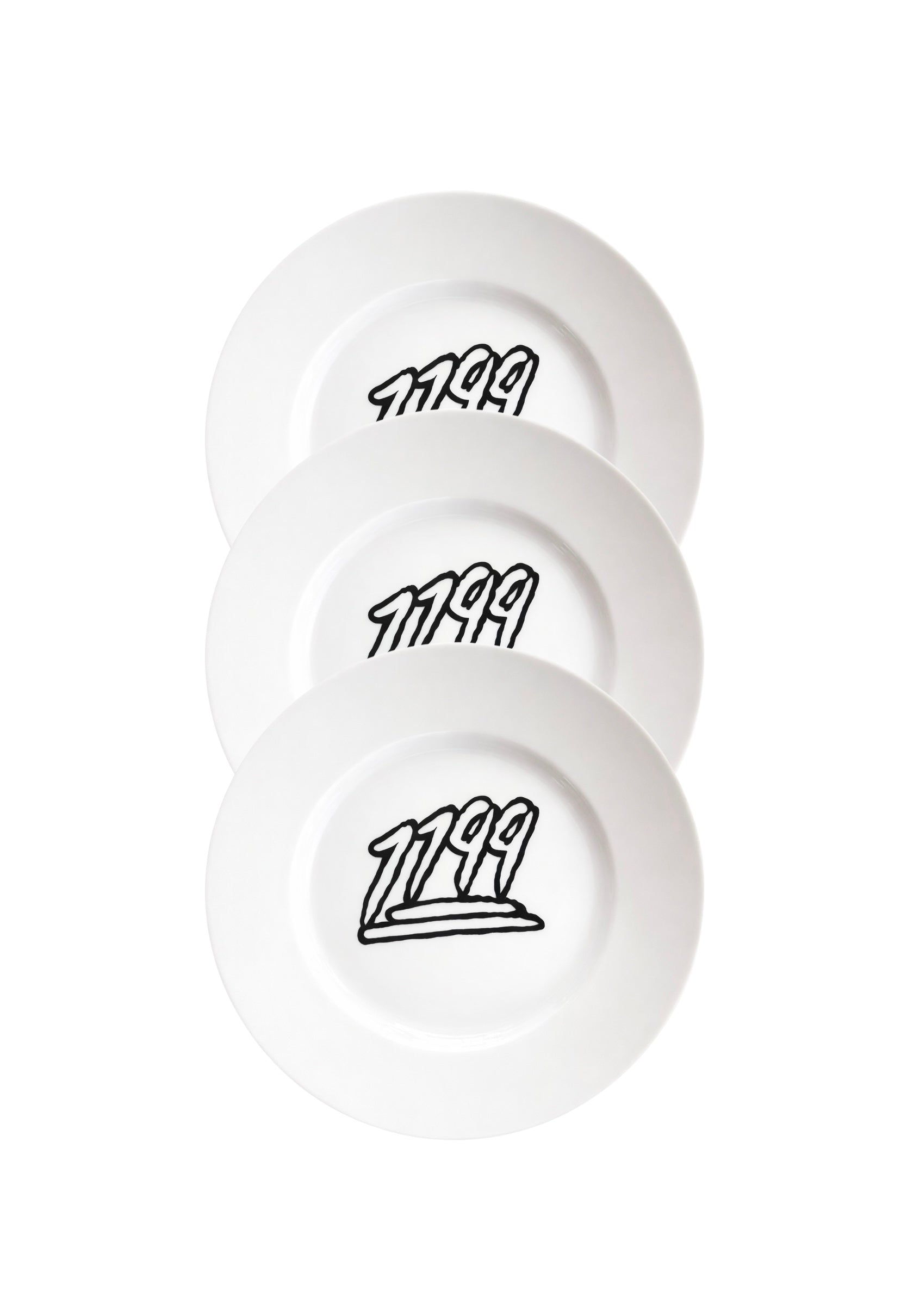 Set of 3 Porcelain Plates