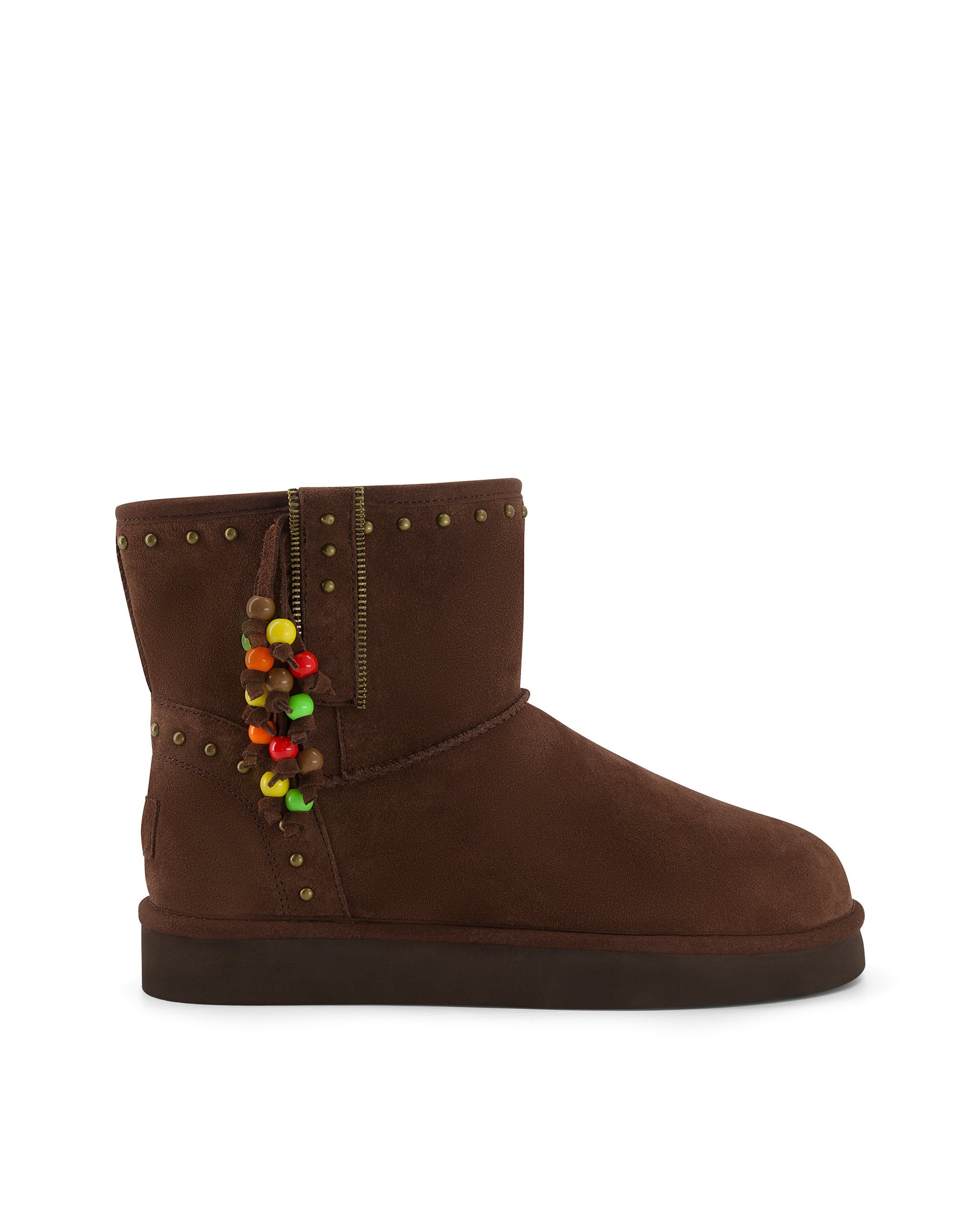 Surfer Beaded Boots - Chocolate