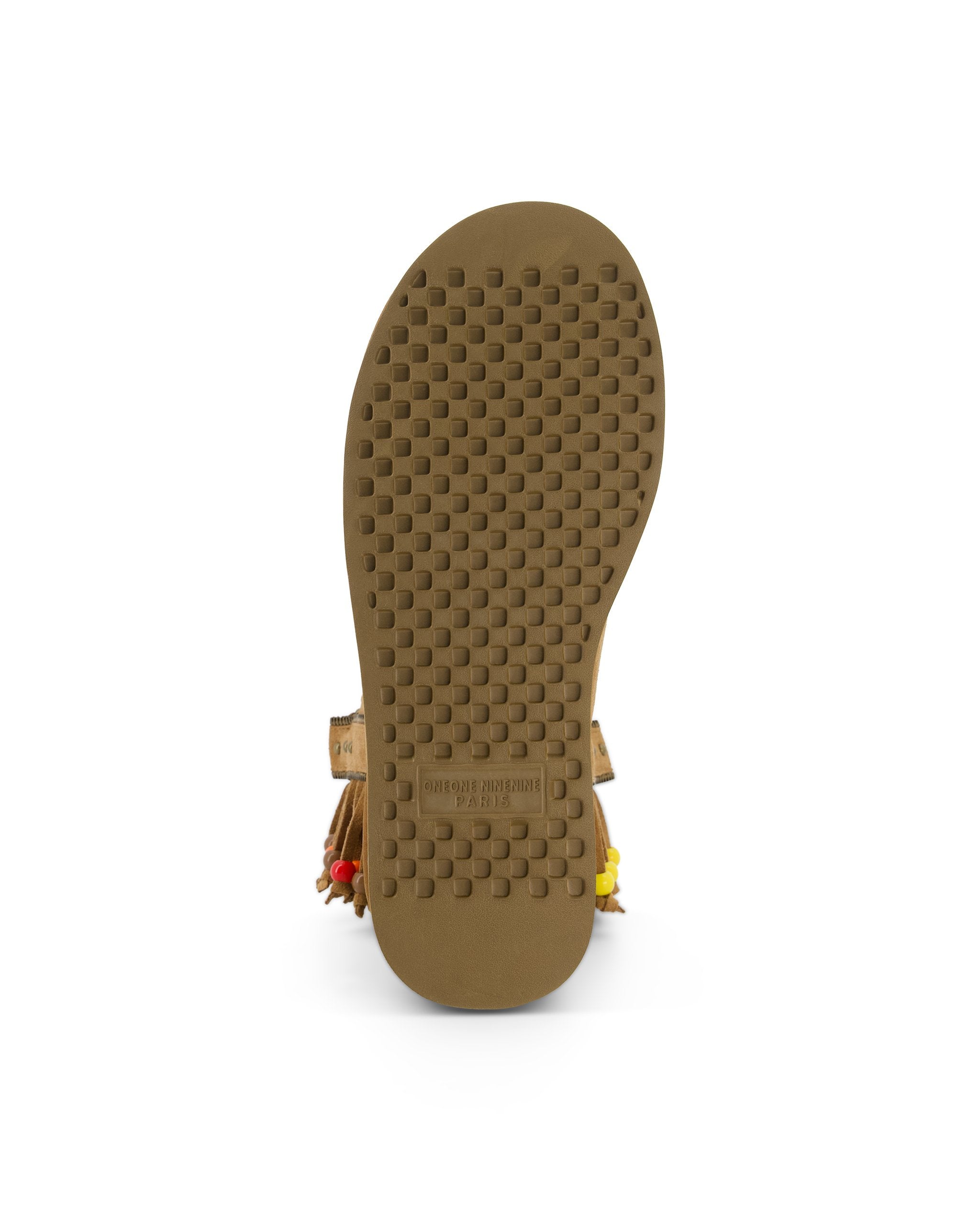 Surfer Beaded Boots - Beige