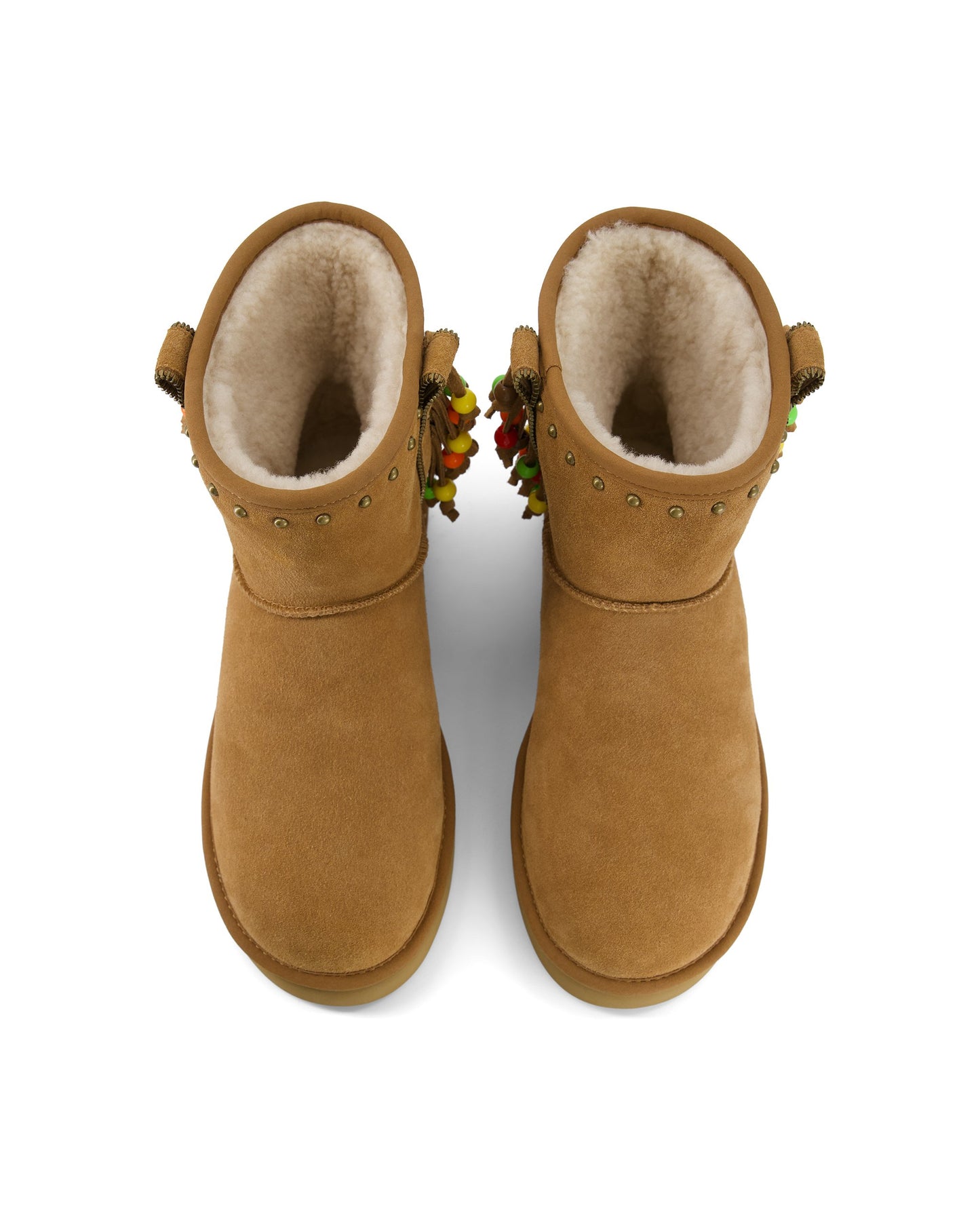 Surfer Beaded Boots (Beige)