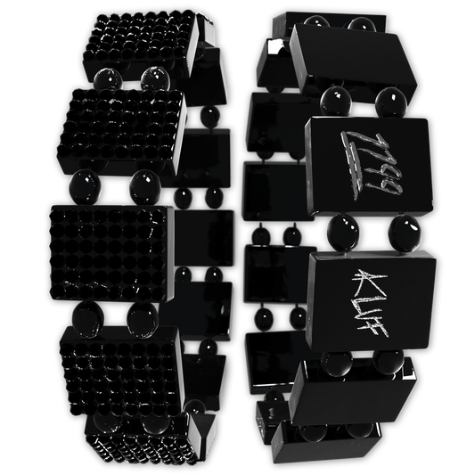 Black Rhinestone Bracelet - Kluf
