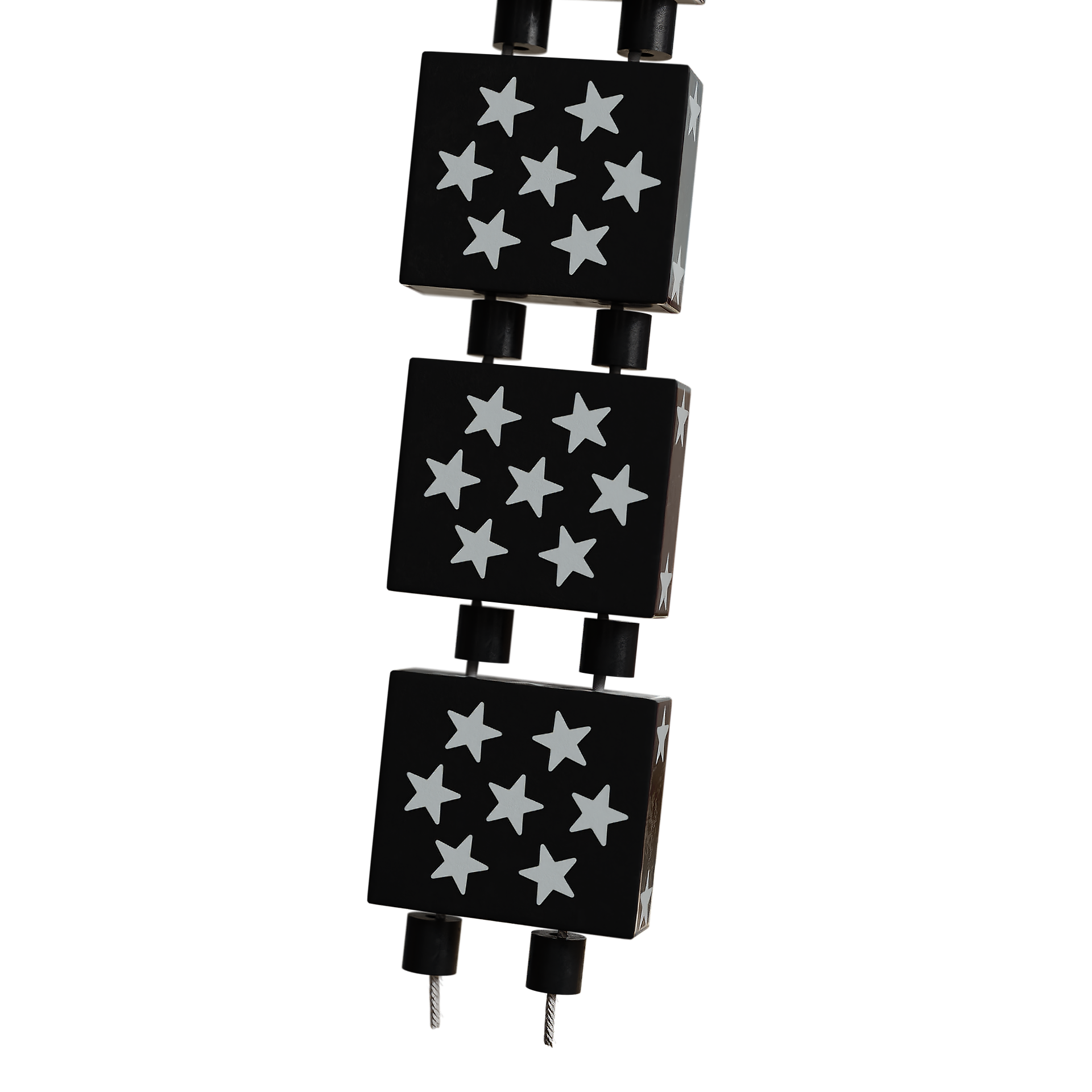 White on Black Stars