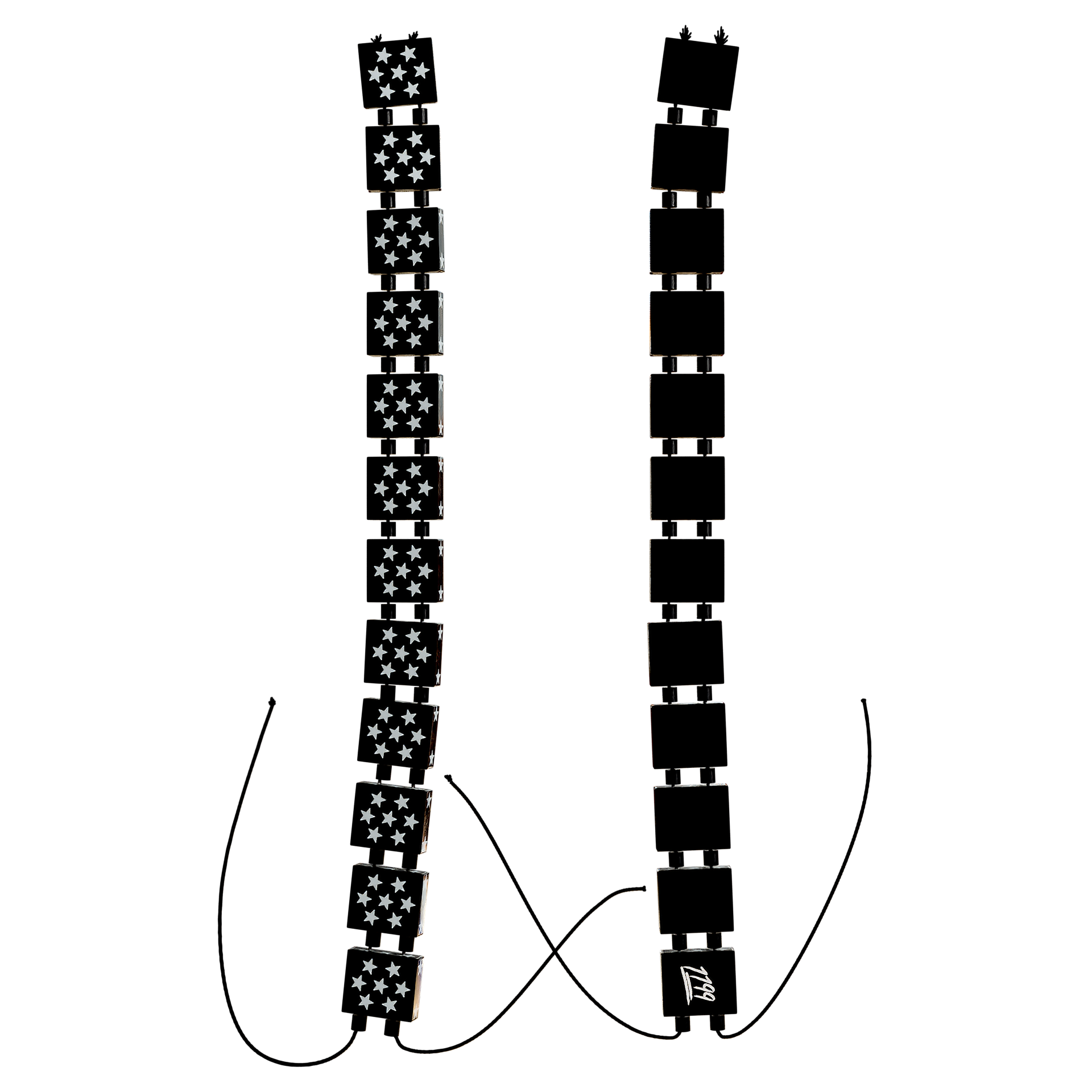 White on Black Stars