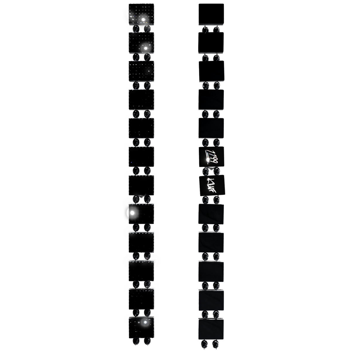 Black Rhinestone Bracelet - Kluf