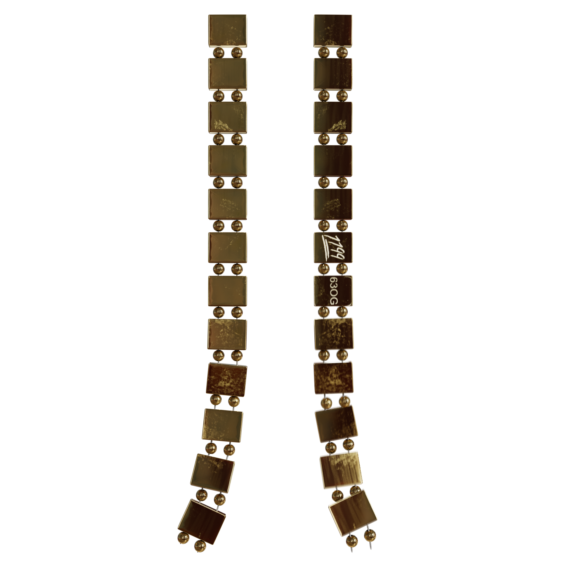 Stainless Steel Gold Plated Bracelet - 63OG