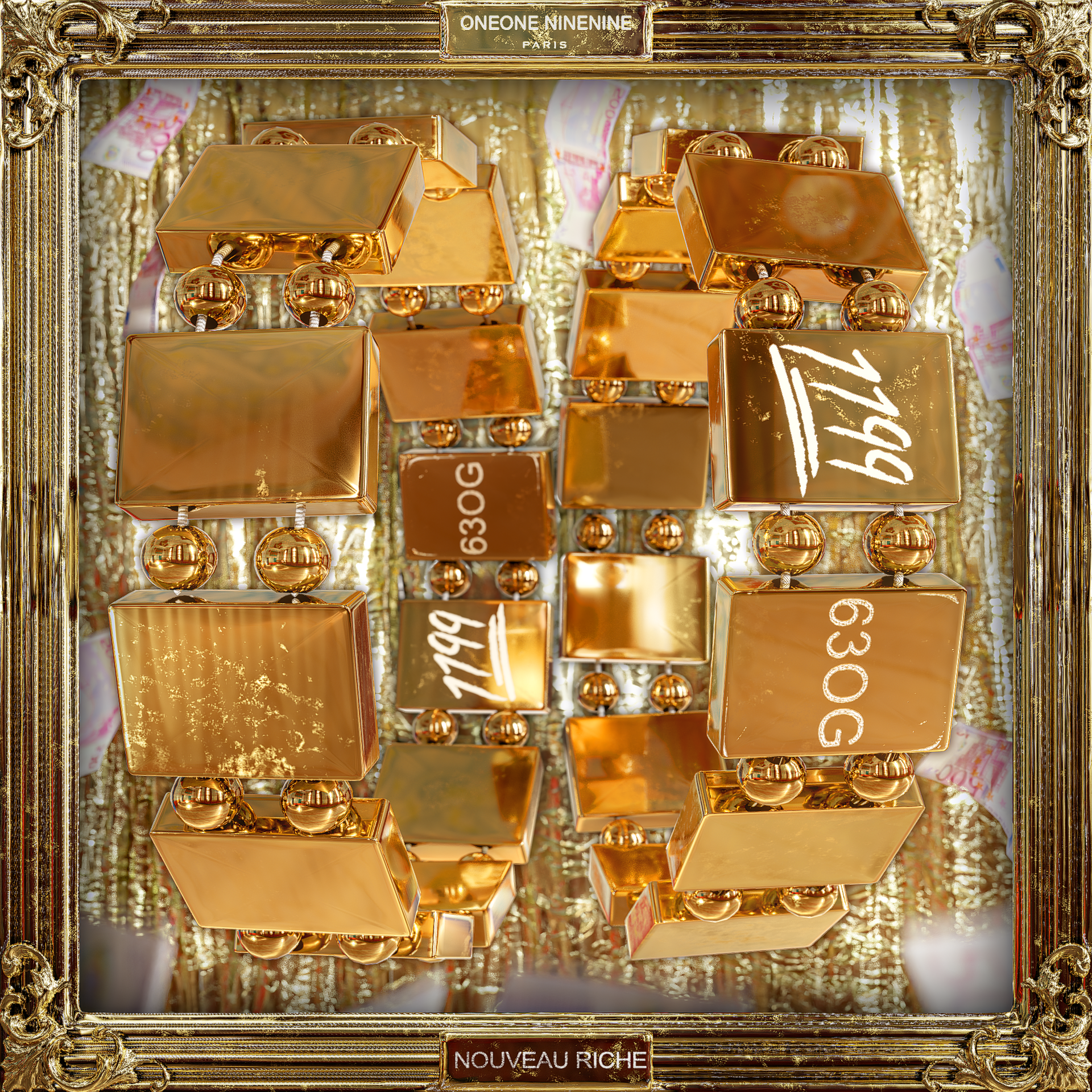 Stainless Steel Gold Plated Bracelet - 63OG